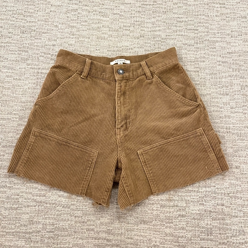 Light brown PacSun Corduroy Shorts